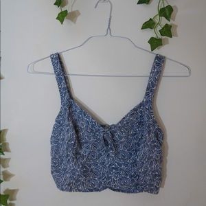 Small Hollister Blue Summer Crop Top
